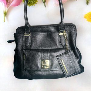 New set - Steve Madden faux leather tote bag and mirror - NWOT